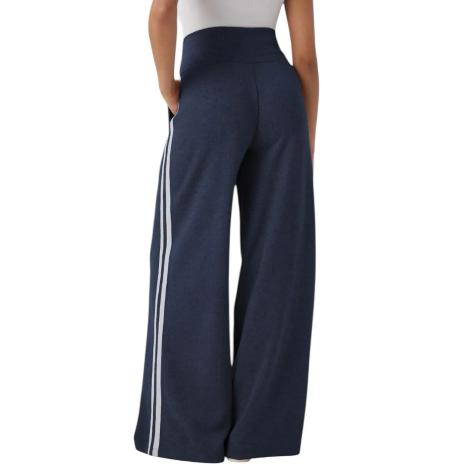 NWOT Halara Ribbed High Waisted Tummy Control Wide Leg Sweatpants Women’s Small - Image 3