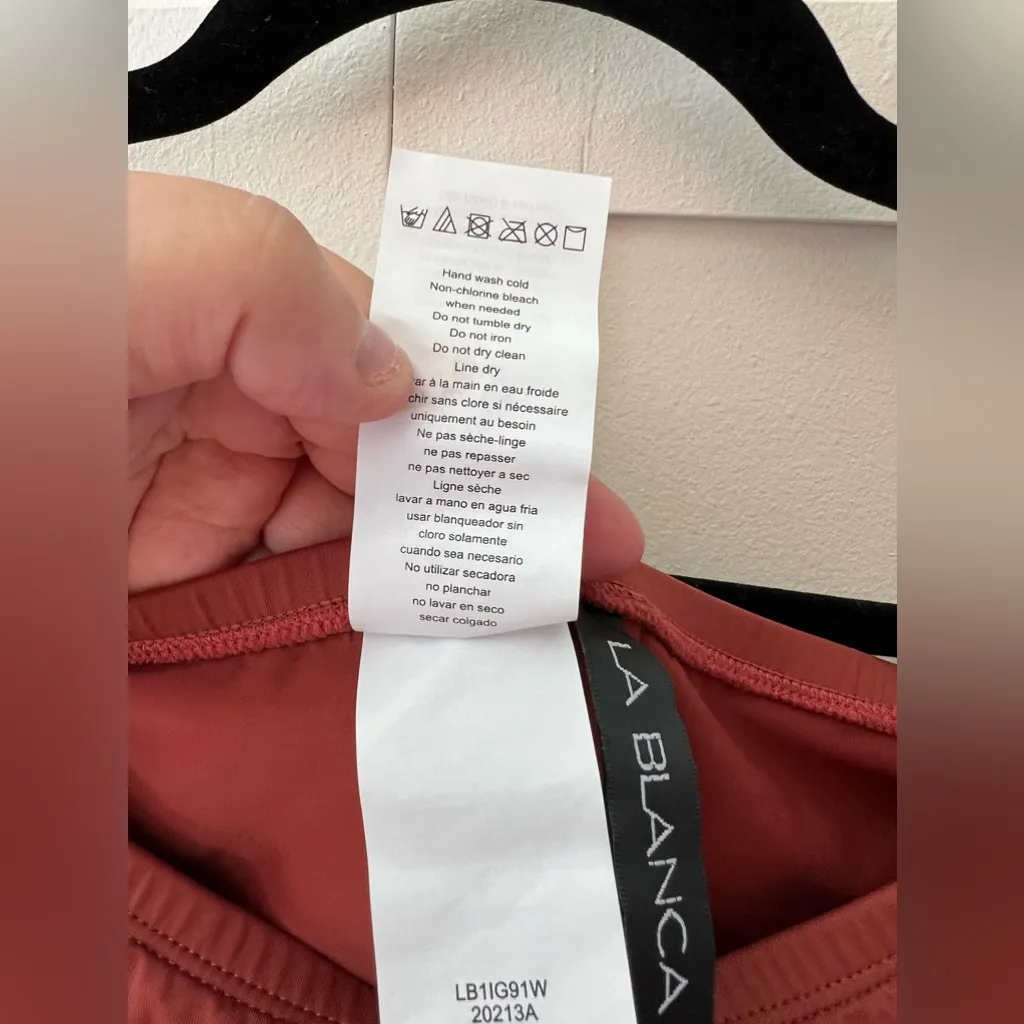 La Blanca Women’s Plus NWOT Swim Bikini Ruffle Bottom Skirt Cinnamon Size 22 - Image 5