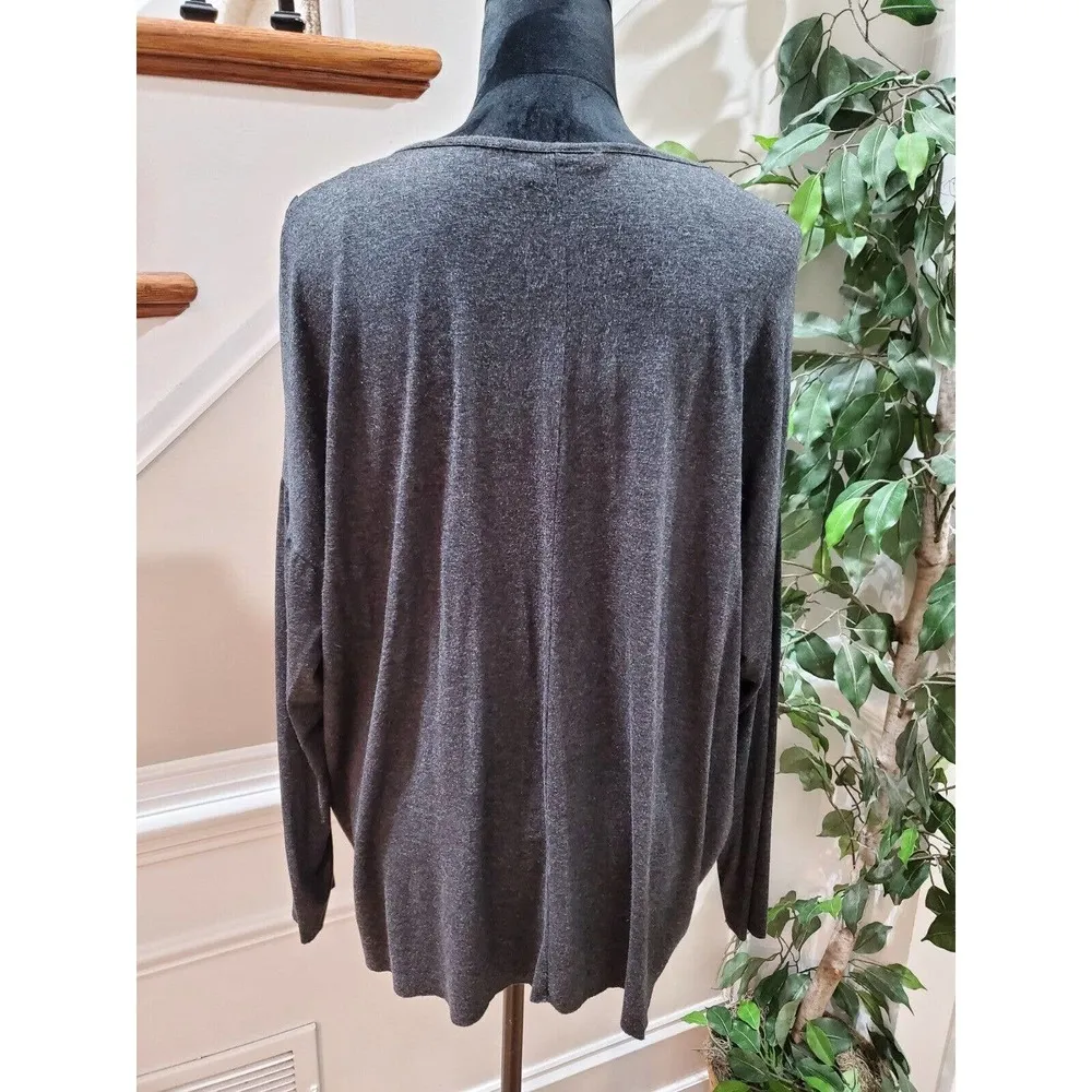 Zara Women's Beige & Black Striped Polyamide Round Neck Long Sleeve Shirt XL - Image 7