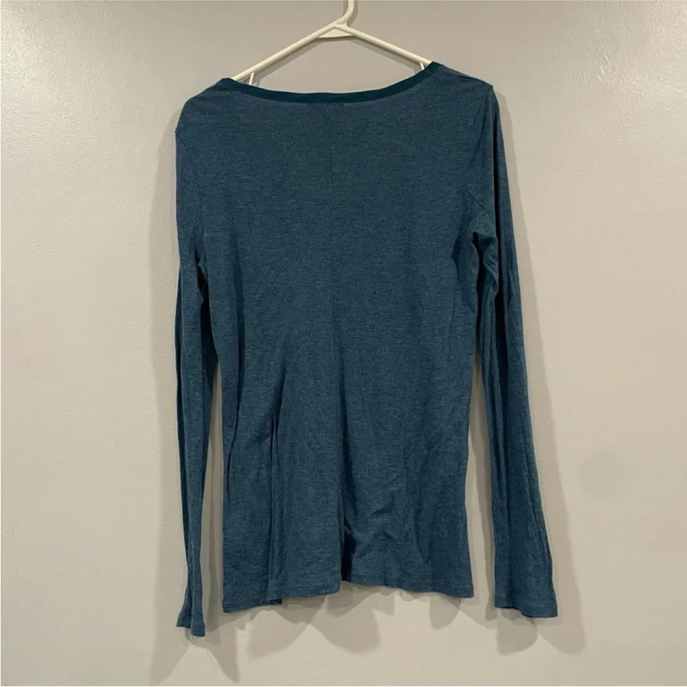 Gap Blue Long Sleeve Cotton Shirt - Image 4