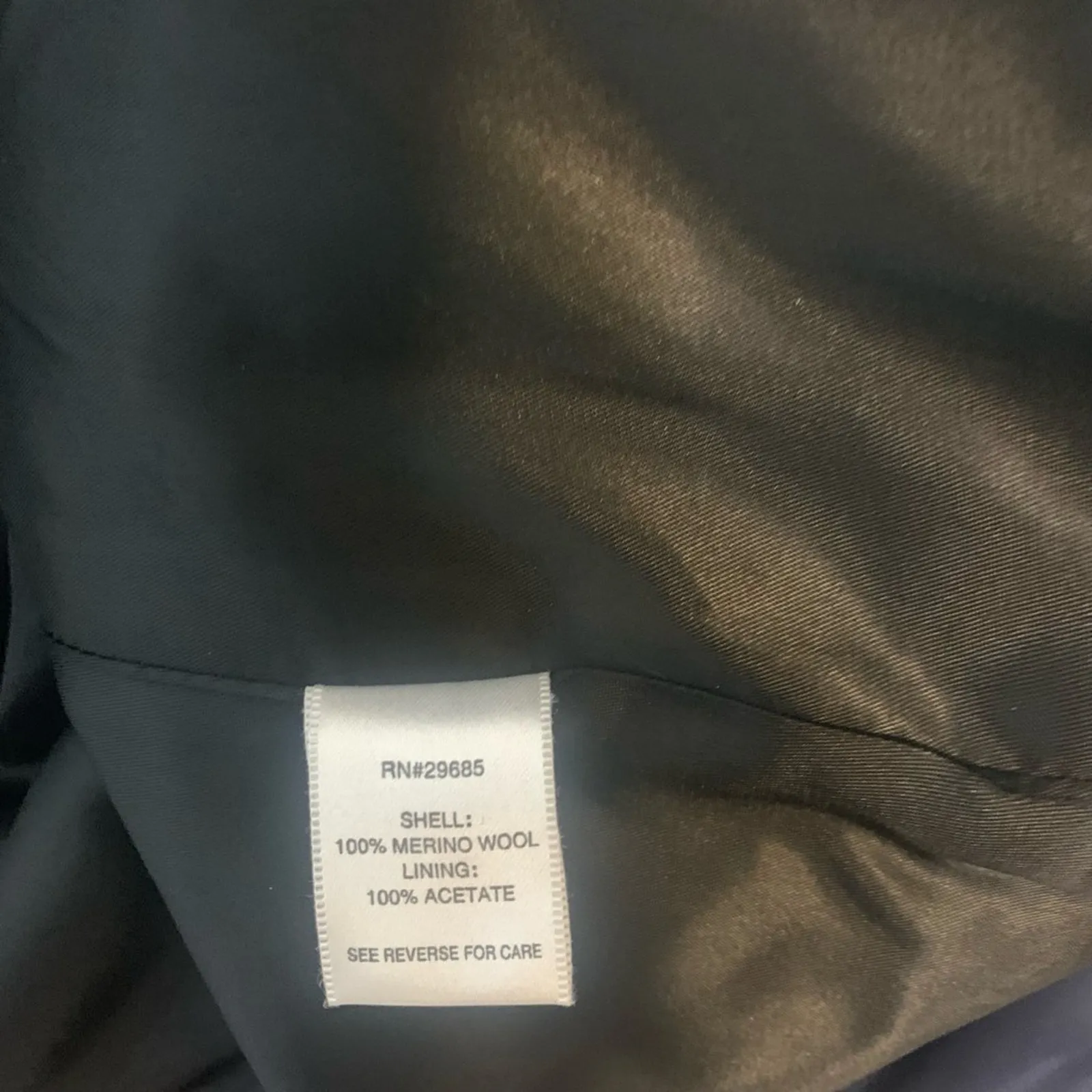 Pendleton Wool Coat Size Small Classic Black Merino Wool - Image 7