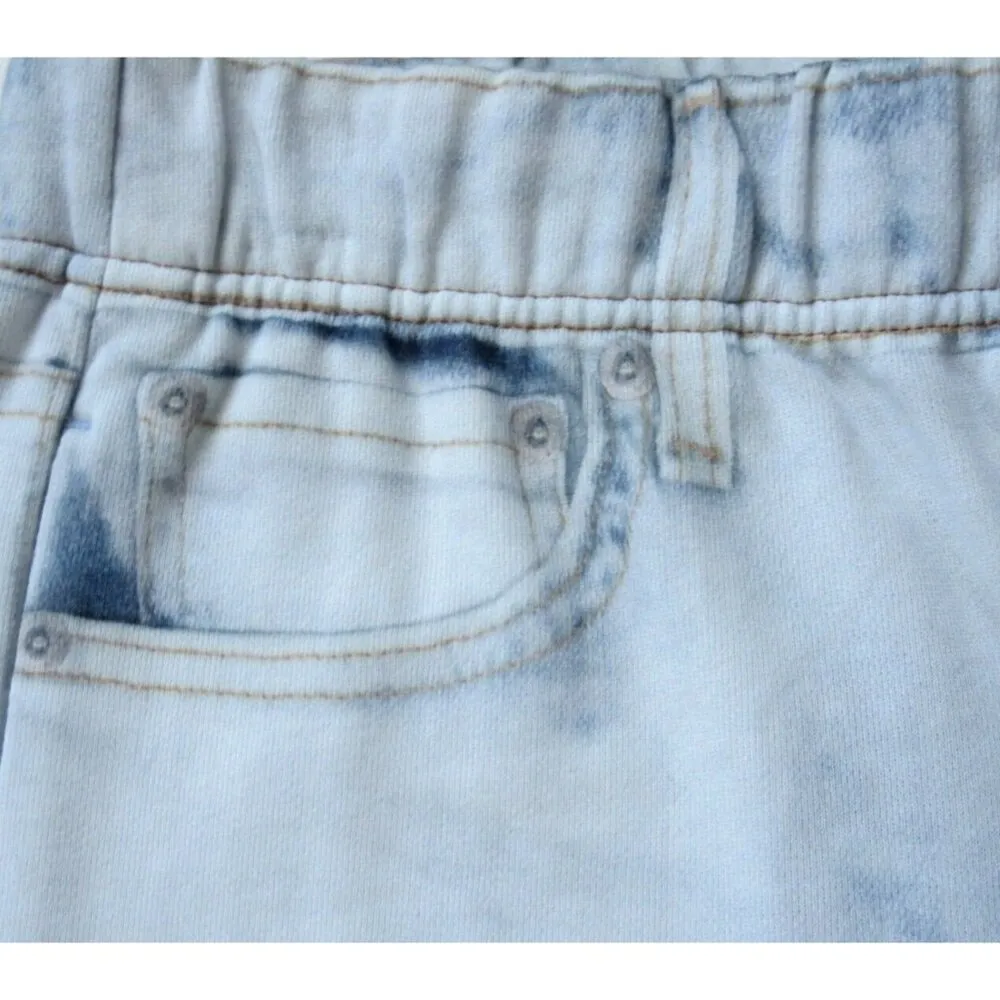 NWT rag & bone Miramar Sweatpants in Oasis Photo Printed Faux Jean Pants M - Image 6