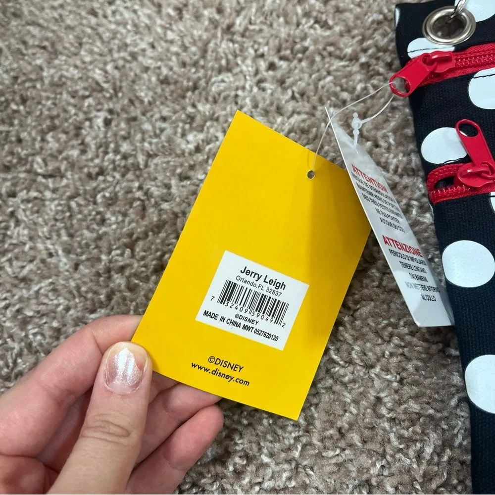 Disney Jerry Leigh Mickey Mouse Passport Bag Black - Image 2