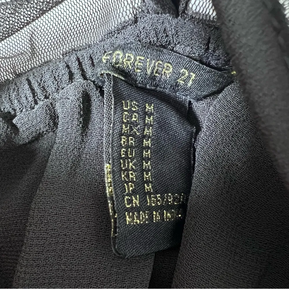 Forever 21 Black Sequin and Mesh Cocktail Dress - Image 9