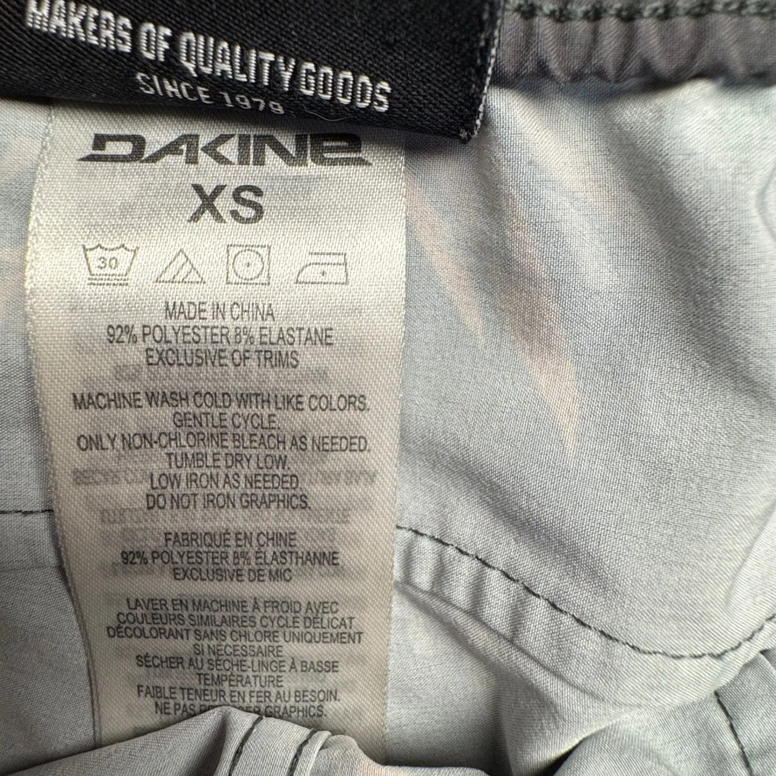 Dakine Women's Floral Print Active Shorts‎ XS Drawstring Waist Elastic Gym Yoga - Image 5