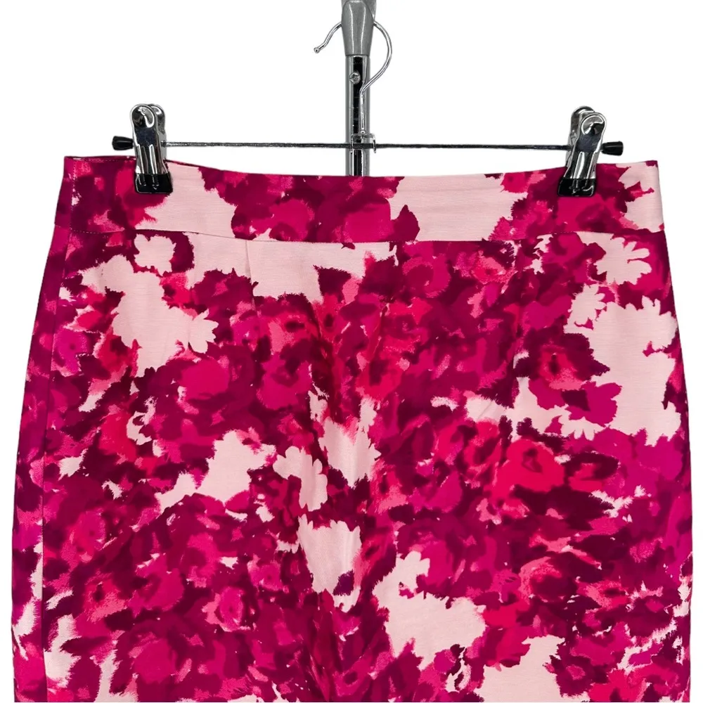 Kate Spade Jordan Silk Blend Berry Moody Floral Pencil Skirt size 4 - Image 5