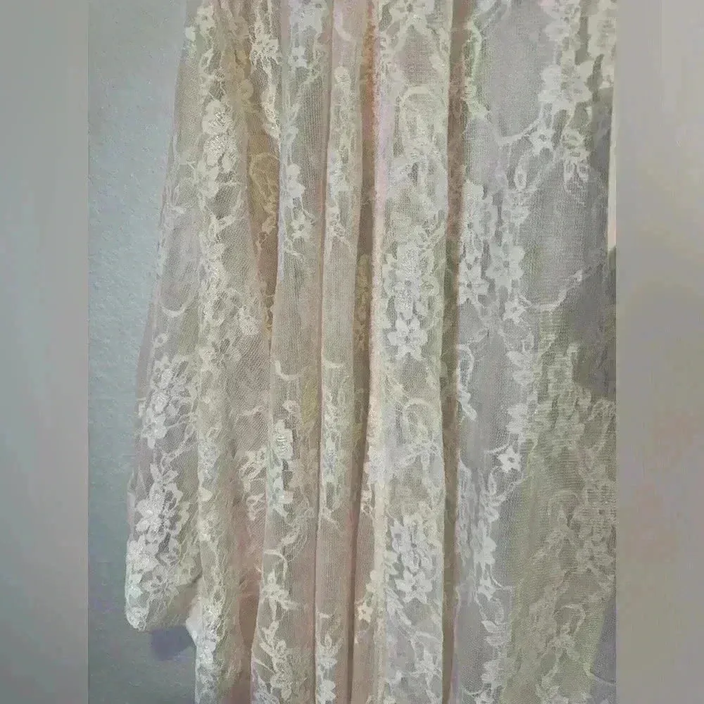 Pia Gladys Perey NWT Women’s Guipure Wedding Sheer Lace‎ Robe Size 4 - Image 6