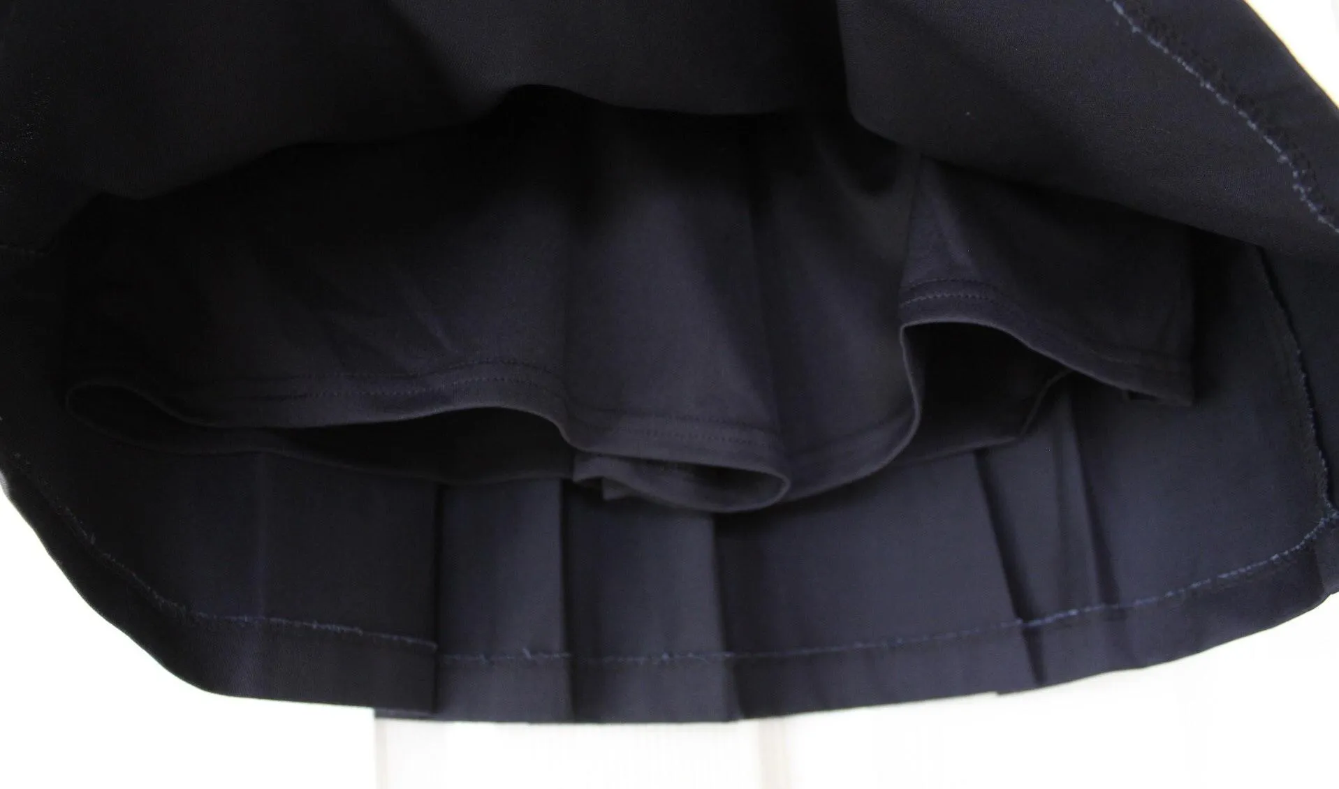 | School Girl Front Pleated Skort Navy - Image 3