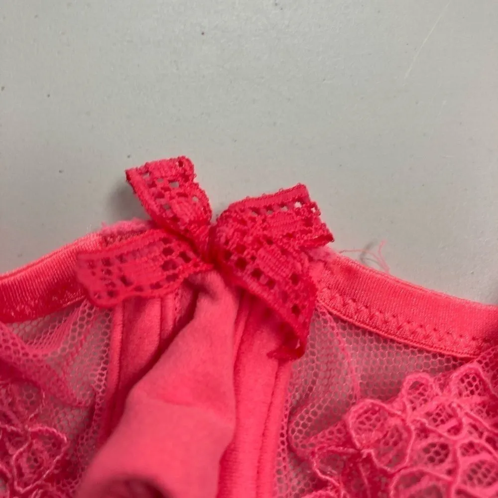 VICTORIA’S SECRET Lace bra pink/orange,34C,Demi-Bust‎ - Image 9
