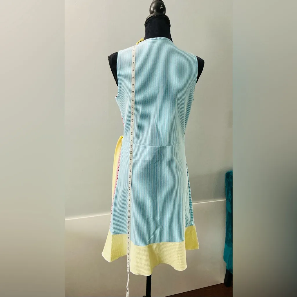 Colorful Wrap Dress/ beautiful cover up🏖️☀️ Blue - Image 4