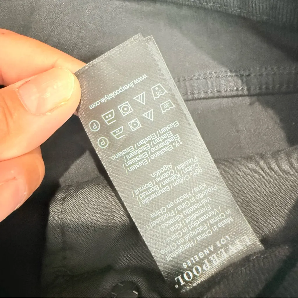 NWT‎ Stitch Fix Liverpool Hannah Corduroy Flare Pants In Black Size 4/27 - Image 7