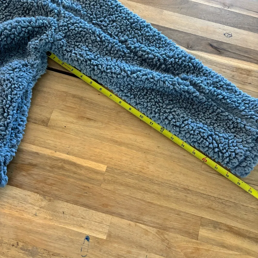 Thread & Supply Blue Daydream Sherpa Pullover Sweatshirt M Size M - Image 6