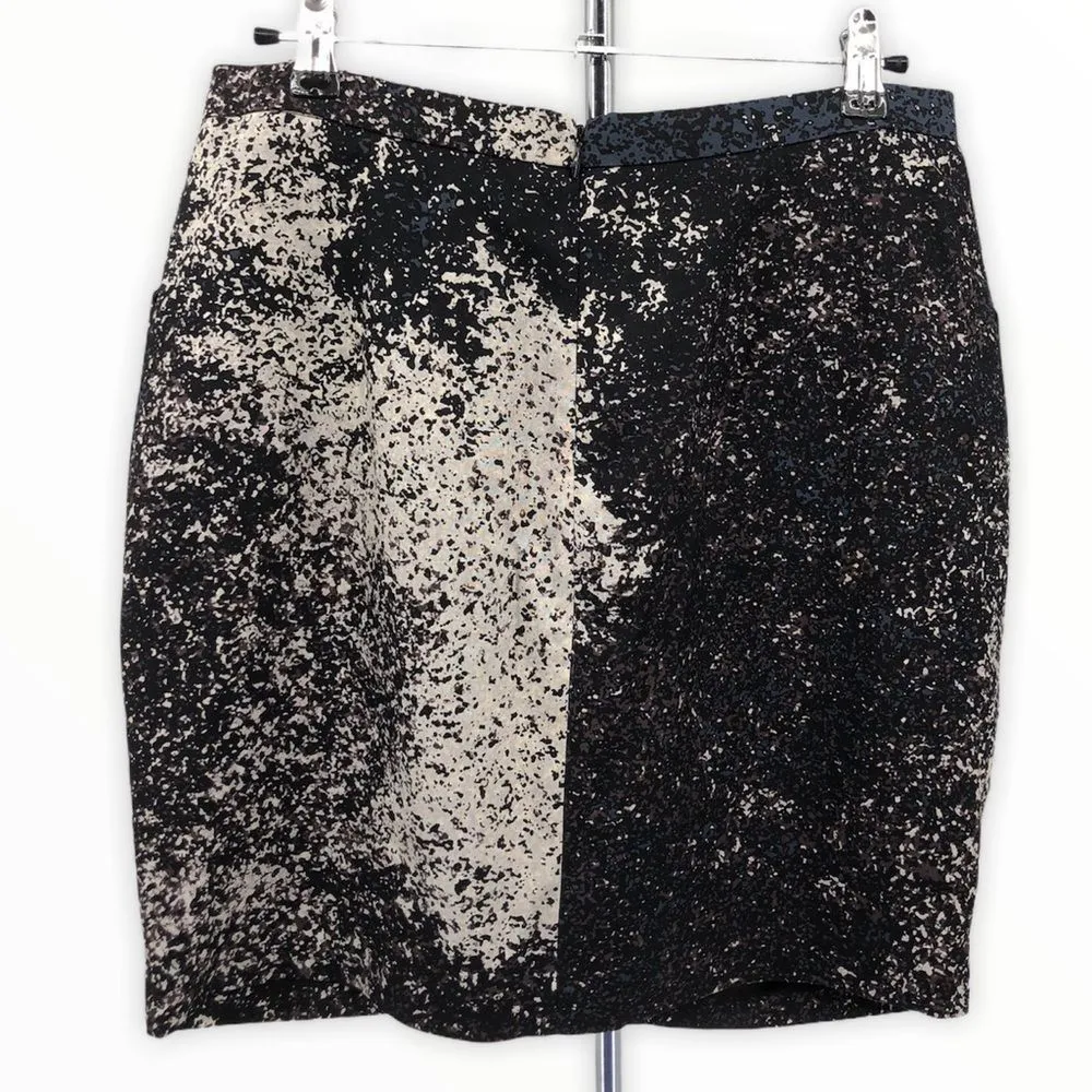 Halston Heritage Splatter Mini Skirt with Pockets - Image 9