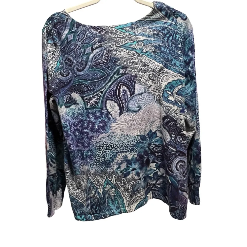 Chicos size 3 blouse in good condition, no rips stains or tears. - Image 2