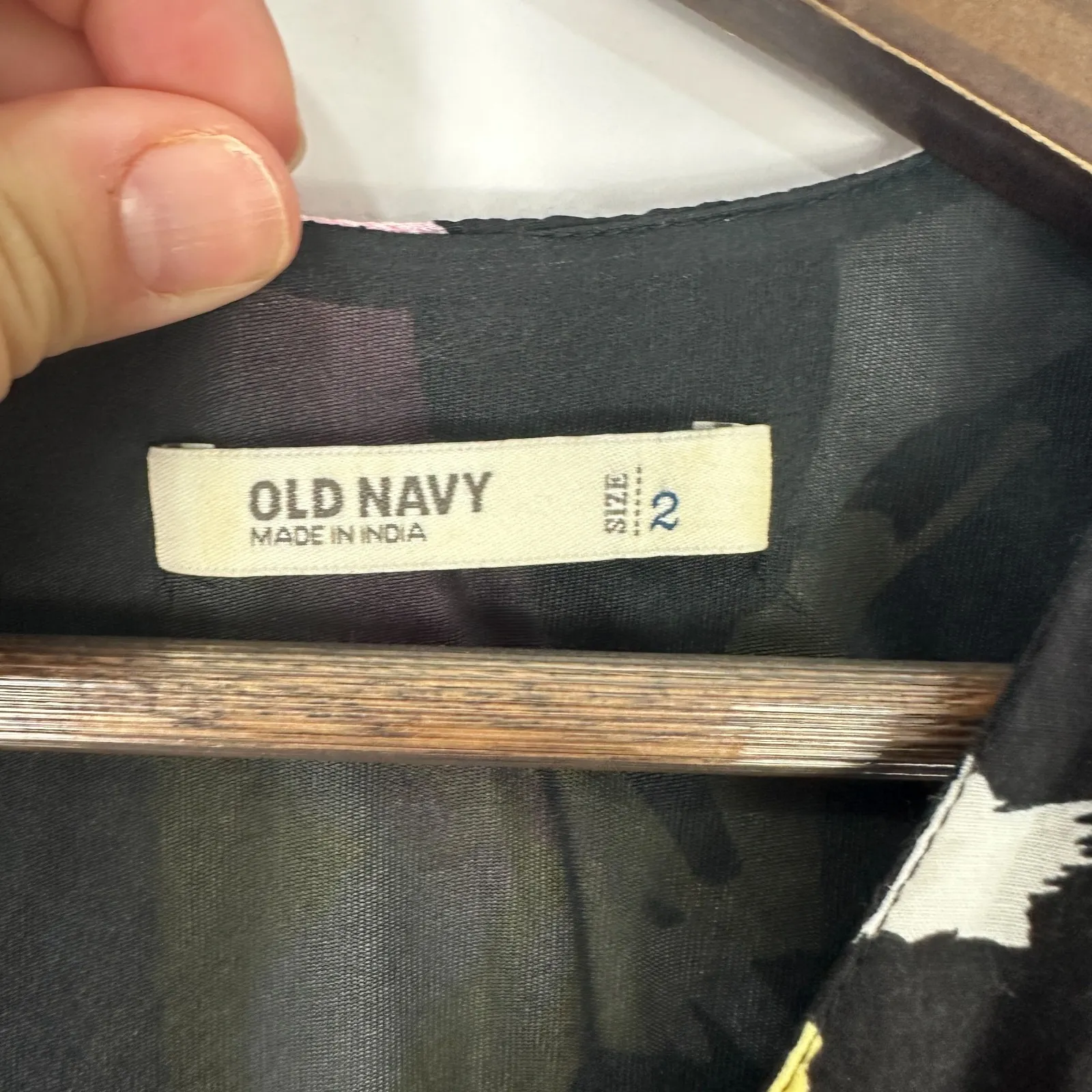 Old Navy Maxi Dress Womens 2 Black Pink Floral Sleeveless Boho‎ Y2K Resort Indie - Image 3