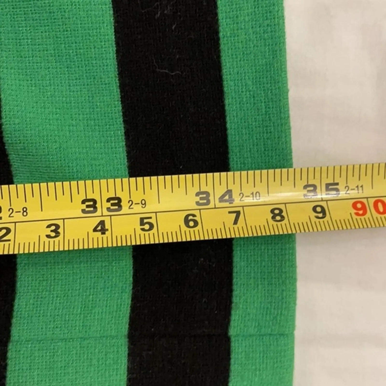 Vince Camuto Shift Dress Womens Size 6 Green Black Striped Sleeveless - Image 6