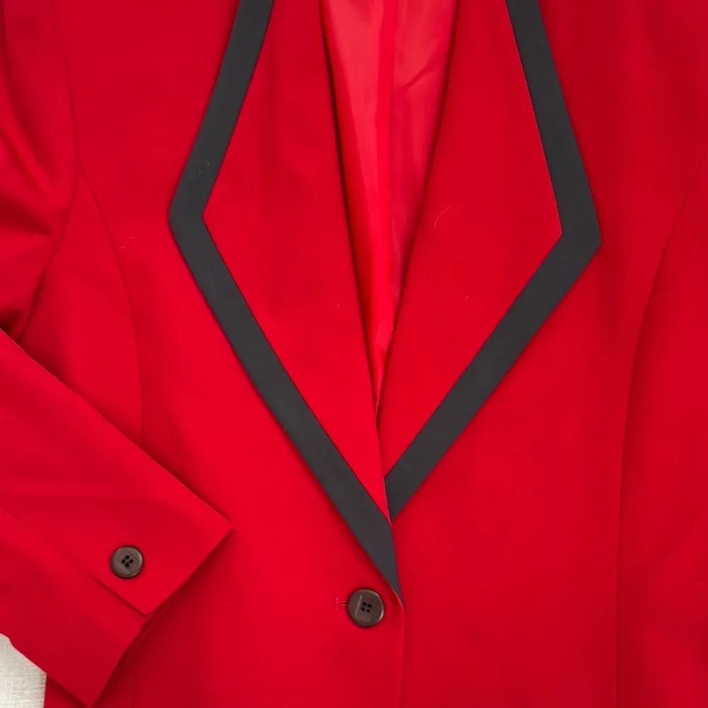 Pendleton Vintage Scarlet Blazer with Ebony Trim - Image 2