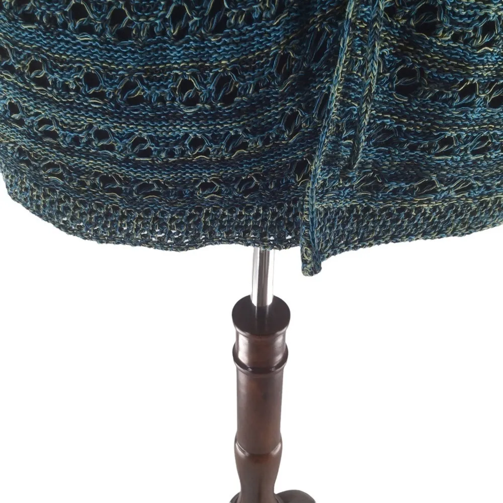 Lane Bryant Variegated Blue and Green Open Knit Cardigan - Image 12