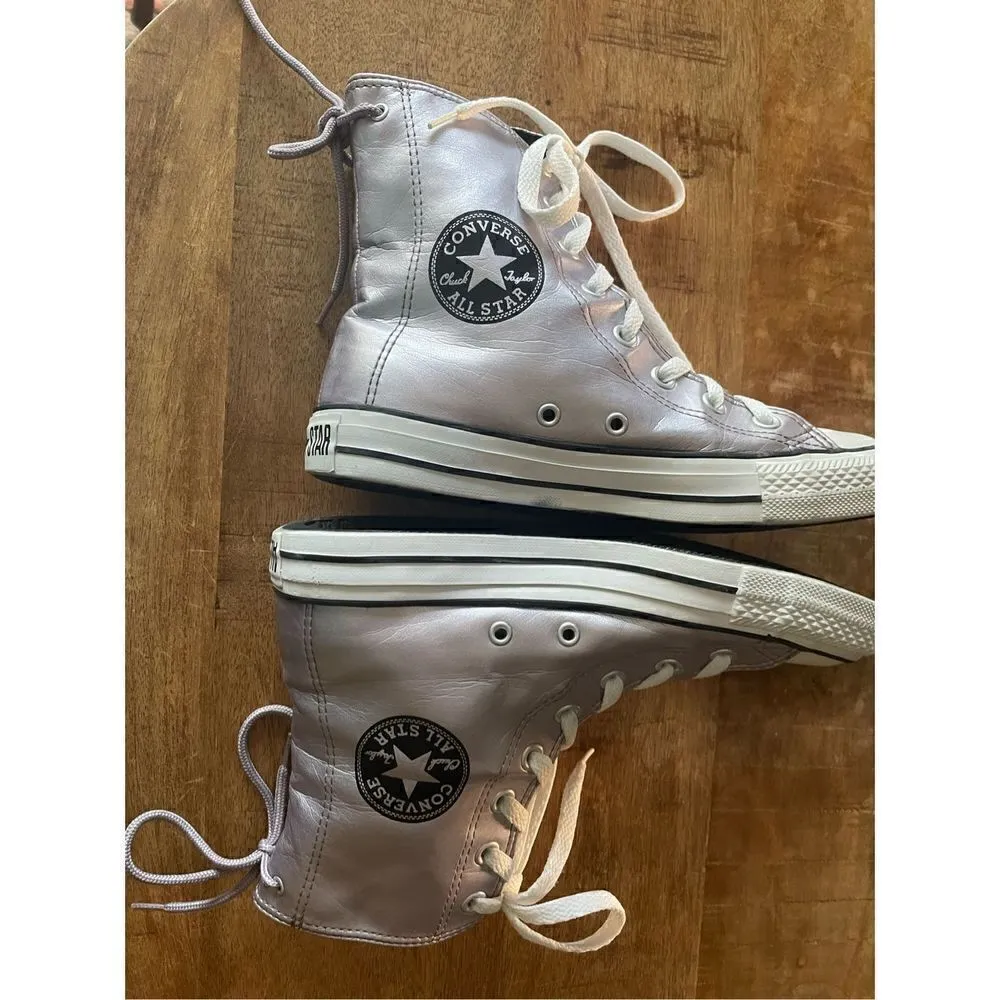 Converse Shoes Chuck Taylor All Star Slouchy Metallic Purple Sneakers Womens 6,5 - Image 6