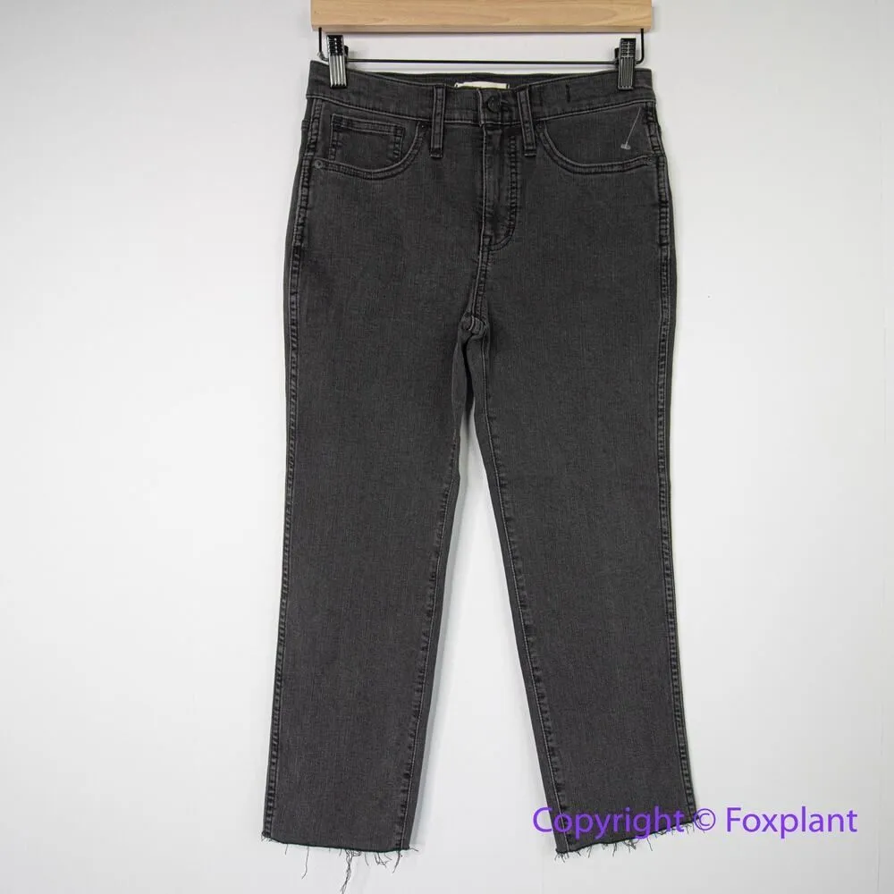 New!‎ Madewell Petite Stovepipe Jeans in Banberry Wash: Raw-Hem, P28 - Image 3