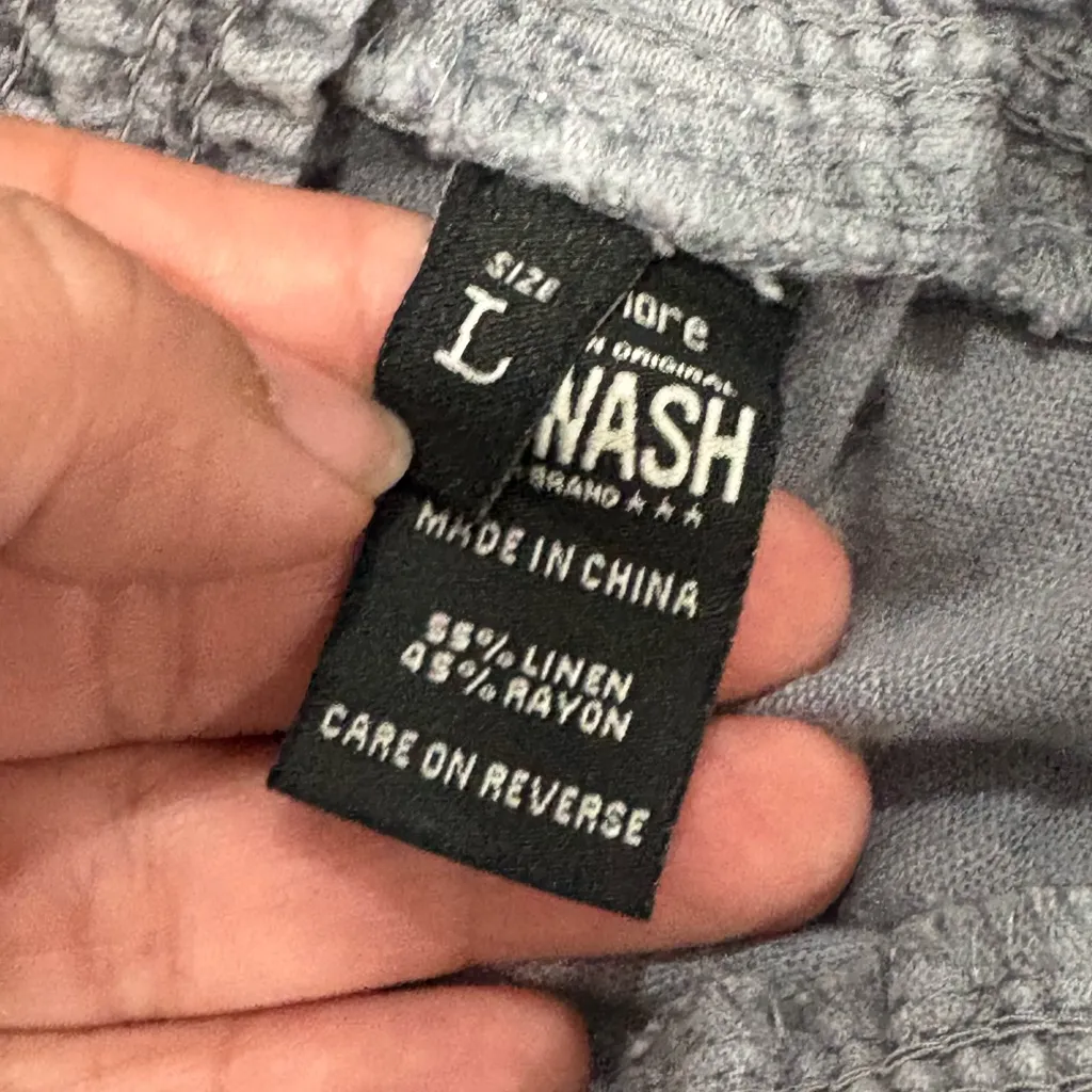 Rewash Textured Gray Pants Size L - Image 5