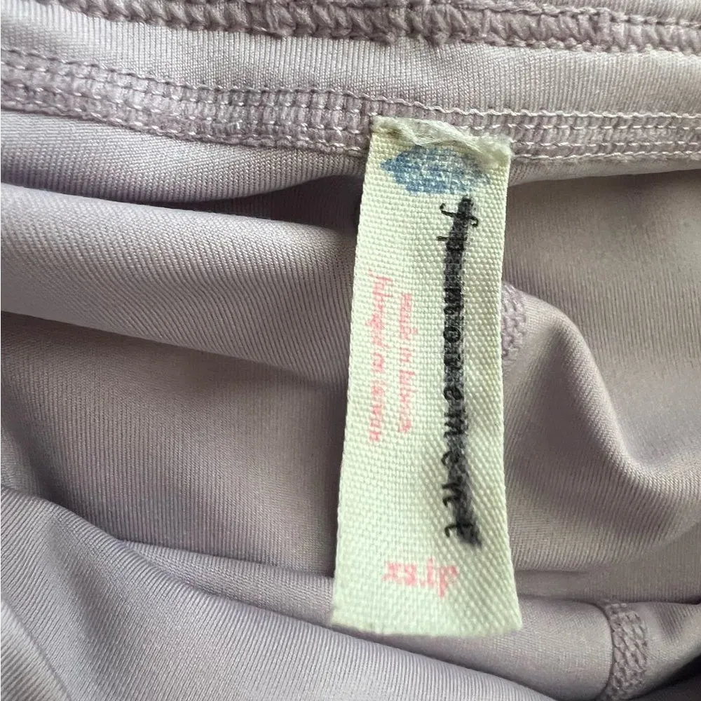 Free People Movement FP Rise With The Sun Purple Ombre Layered Mesh Shorts Sz XS - Image 5