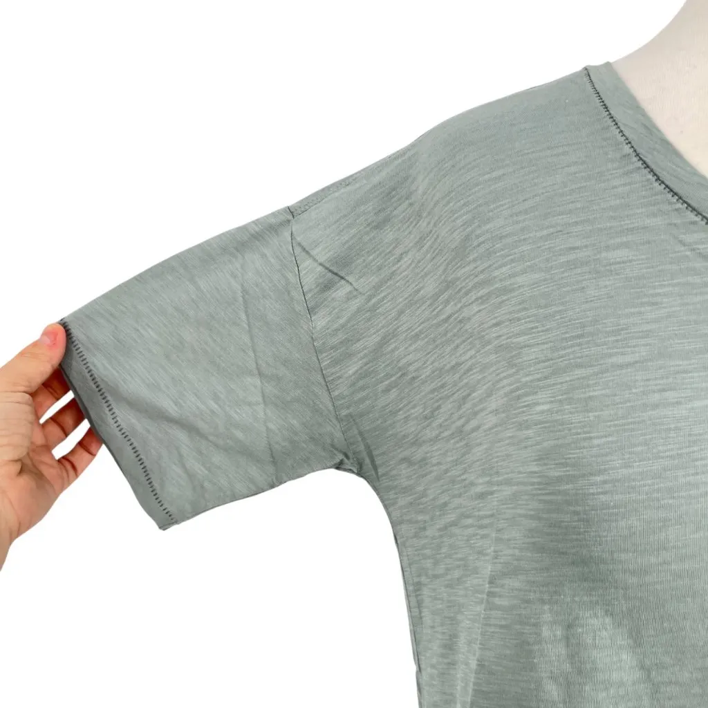 Barefoot Dreams Malibu Collection Slub Jersey Tee Waterfall Size Medium NWT - Image 3