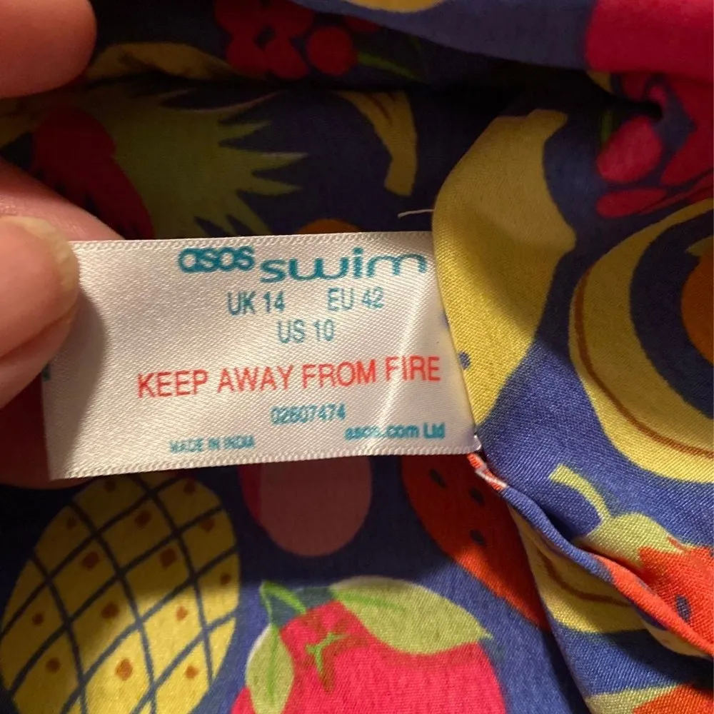 ASOS Swim Fruit Pattern Swim Shorts - Image 4