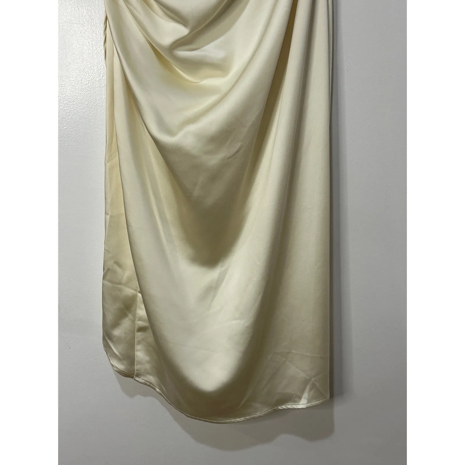 S'edge Elsa Satin Midi Dress Marshmallow Cream Size Small NWT New Years Bridal - Image 11