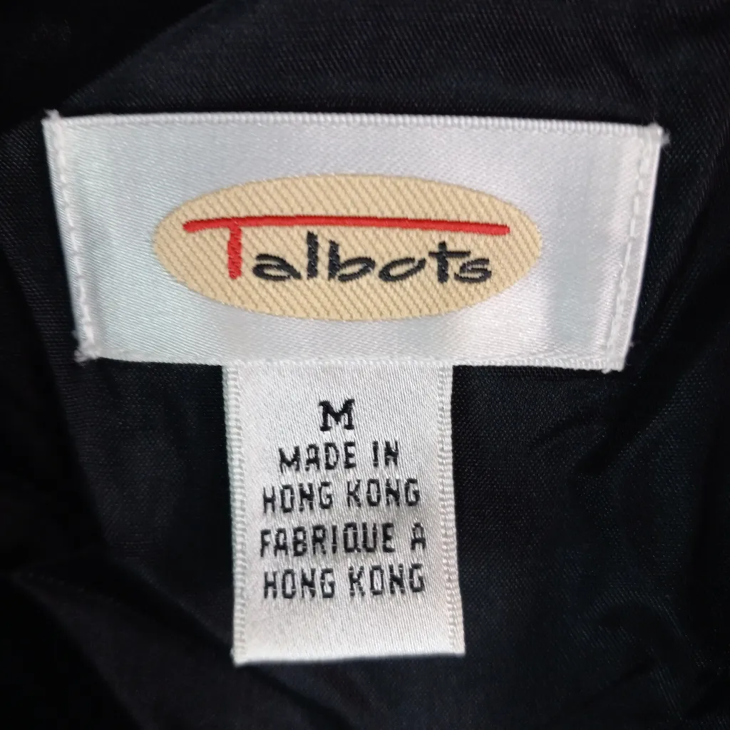 Talbots M Snowman Christmas Vest in Black Velveteen - Image 7