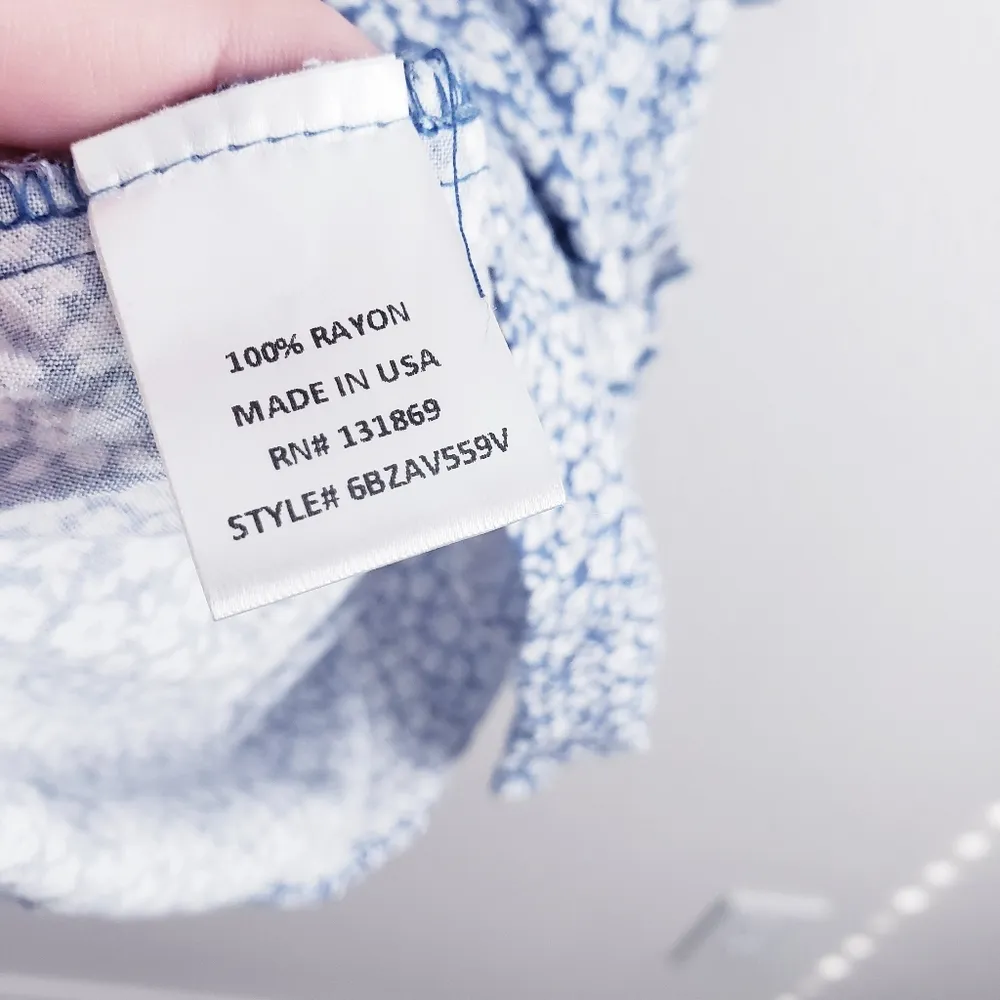 Charmed Hearts Long Sleeve Ditsy Floral V-Neckline Ruffle Mini Dress - Image 8