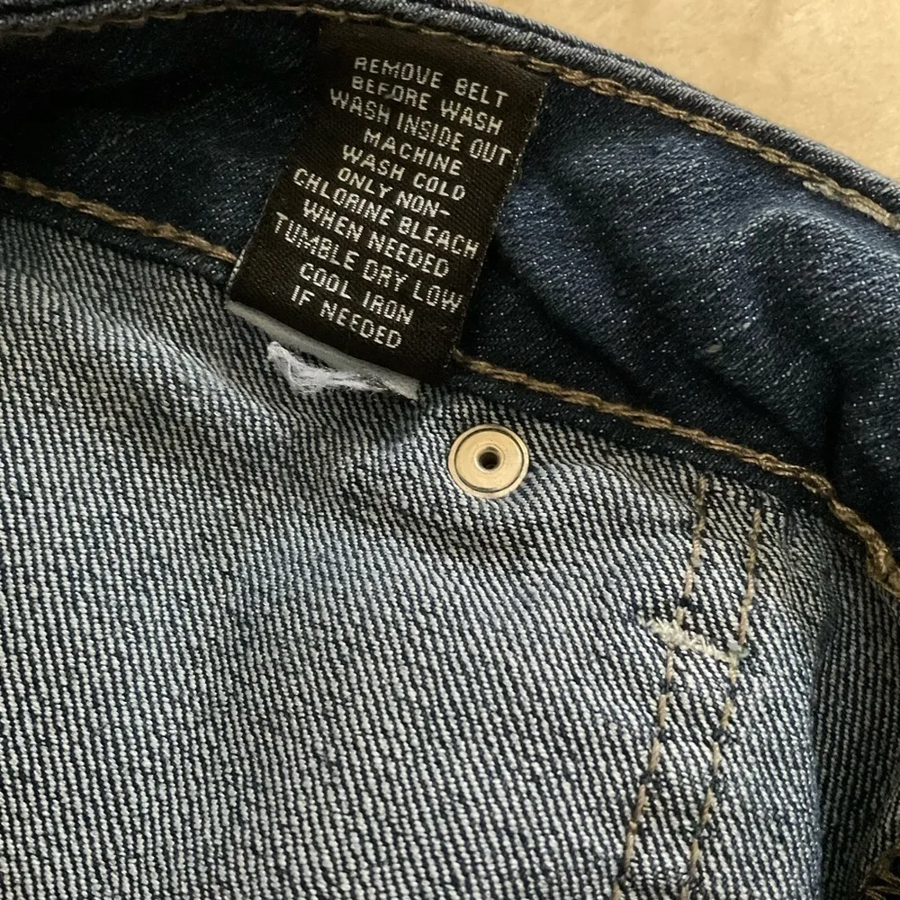 Rue21 Jeans Womens 9 Y2K Blue Skinny Ankle Low Rise Embroidered‎ Western Stretch - Image 8