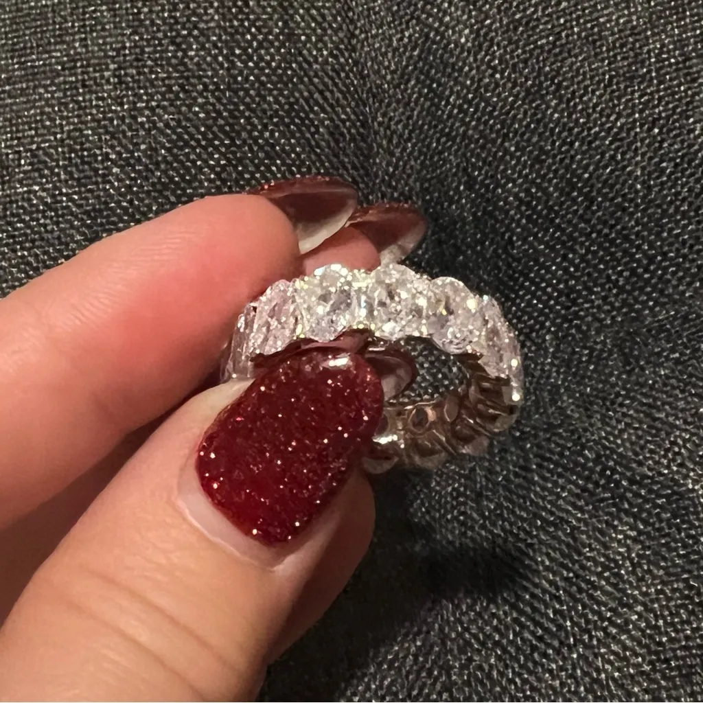 Crystal infinity ring rhinestones size 7.5 - Image 5