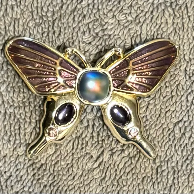 Monet  Vintage Butterfly Brooch - Image 3