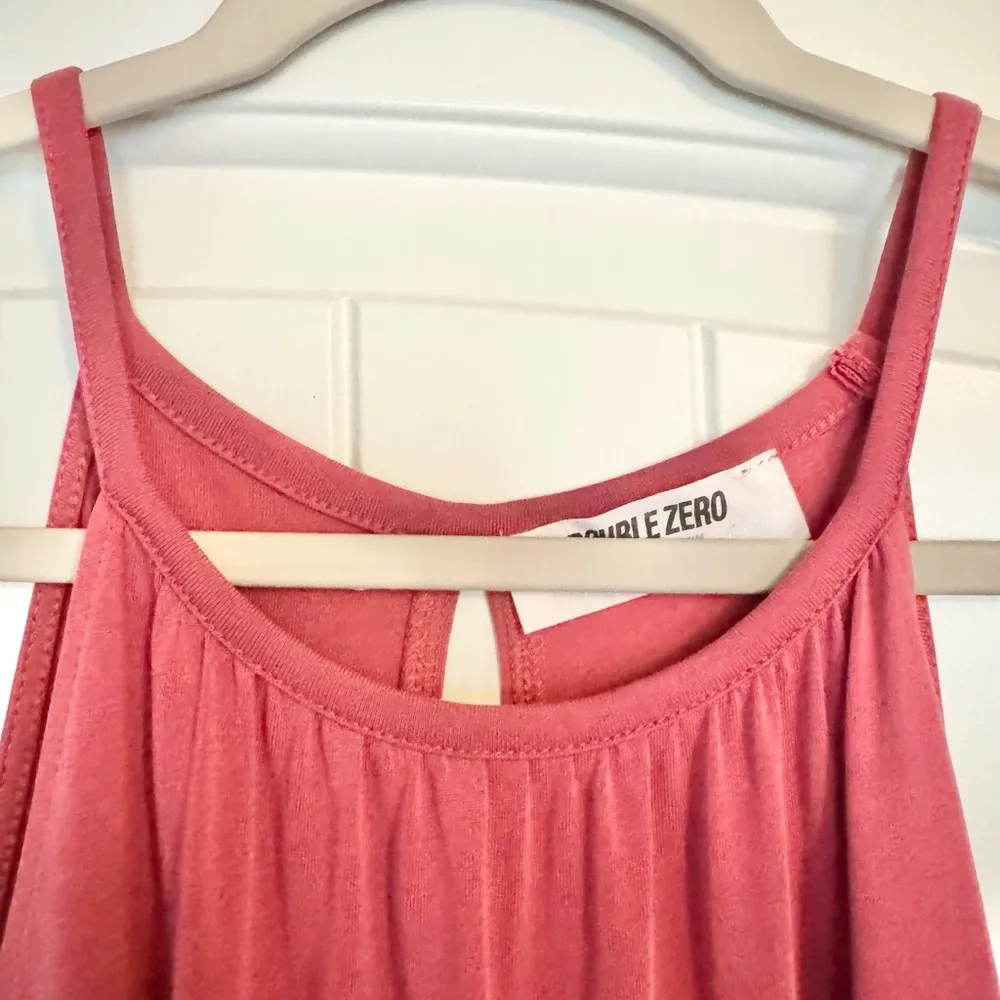 DOUBLE ZERO Women's Mystical Dress High Neck Sleeveless Sz Medium Dark Rose Pink - Image 4