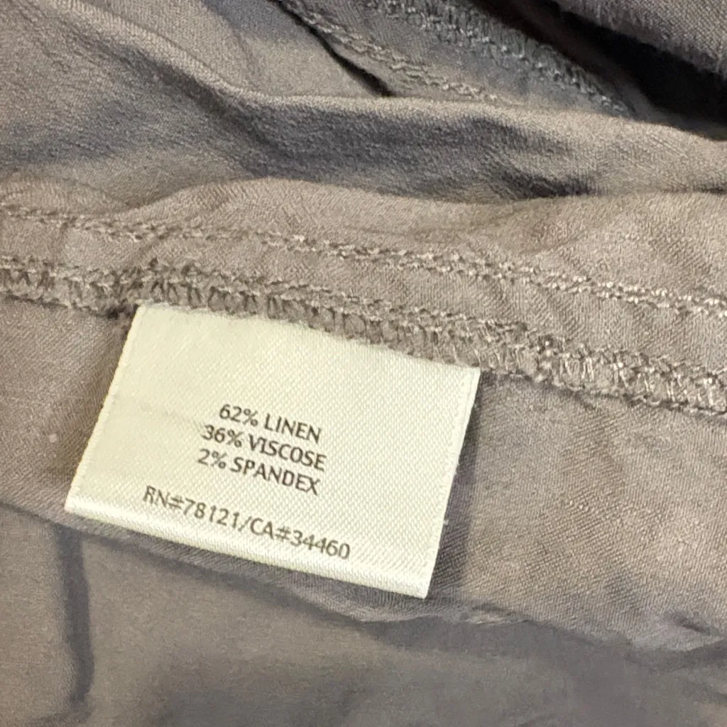 Eileen Fisher Women's Gray drape front Blazer - Image 3