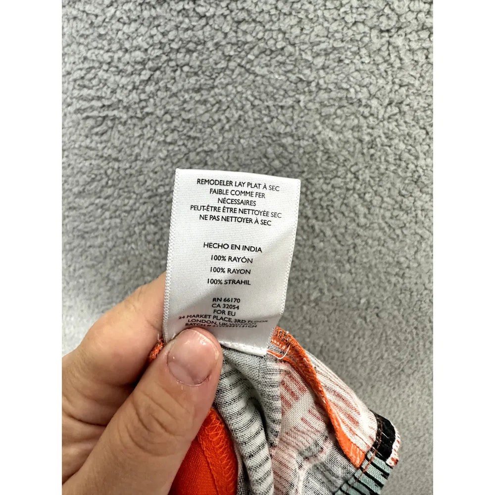 Vtg Y2K Mini Dress Silence‎ & Noise Womens Large Aztec Strapless Geometric Boho - Image 6