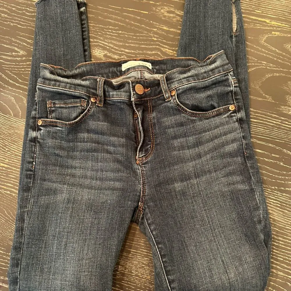 LOFT Modern Skinny Jeans Women's Blue Size 26 Denim Stretch Pants - Image 14