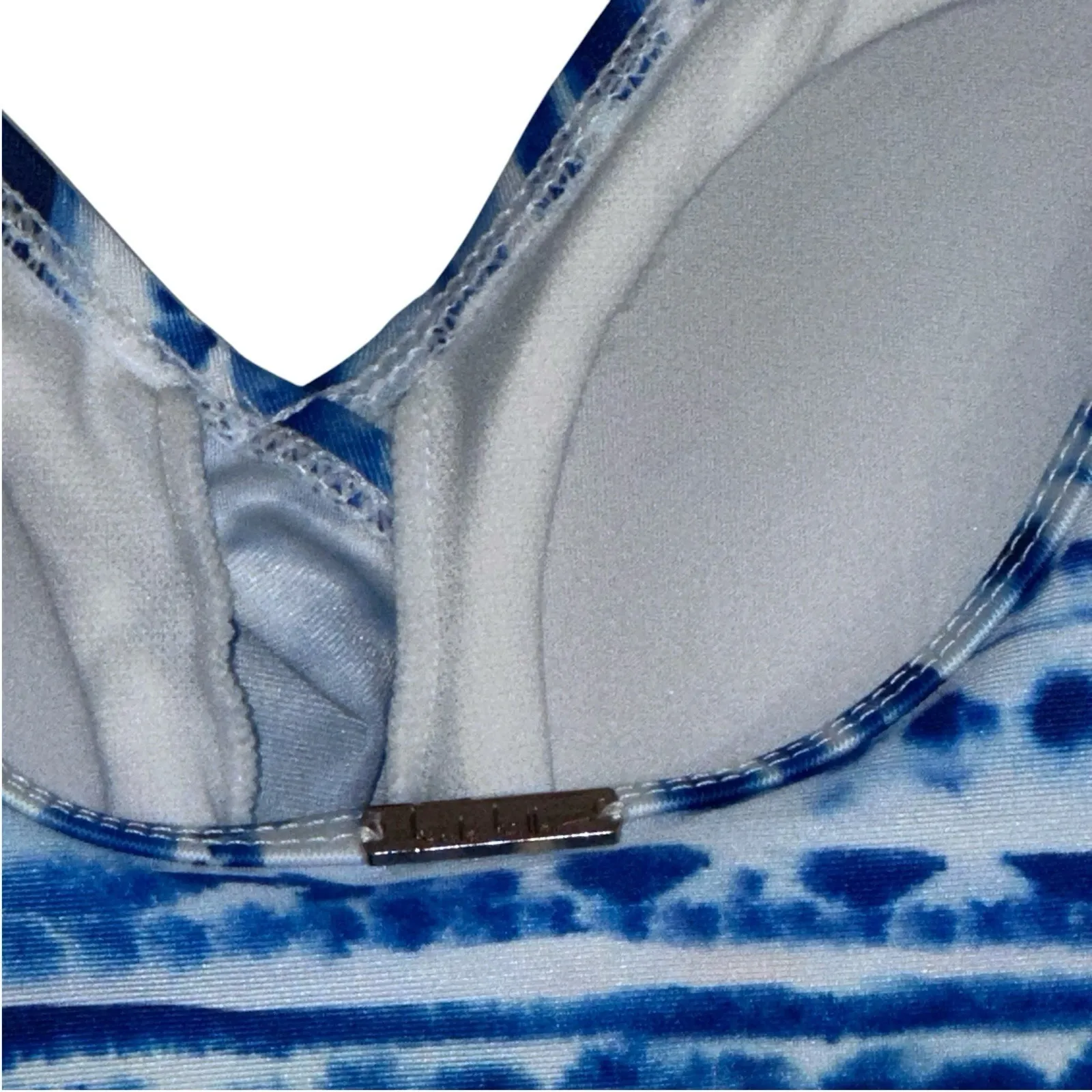 Nicole‎ Miller Studio Women's One Piece Size XL Swimsuit Blue Tie Dye Slimming - Image 7