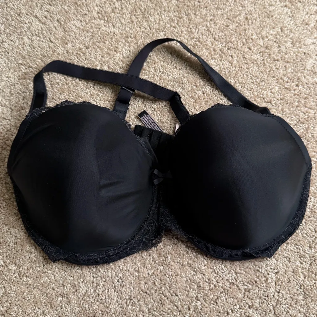 Victoria’s Secret Dream Angels Black Lace Demi Bra NWT Size 38DDD - Image 2