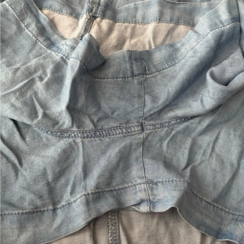 Thread Supply Blue Denim Women's Paper Bag Shorts L Size L - Image 7