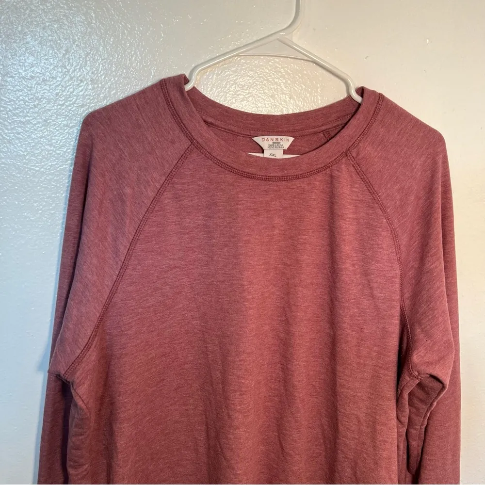 Danskin Crossover Sweatshirt Dusty Rose - Image 3