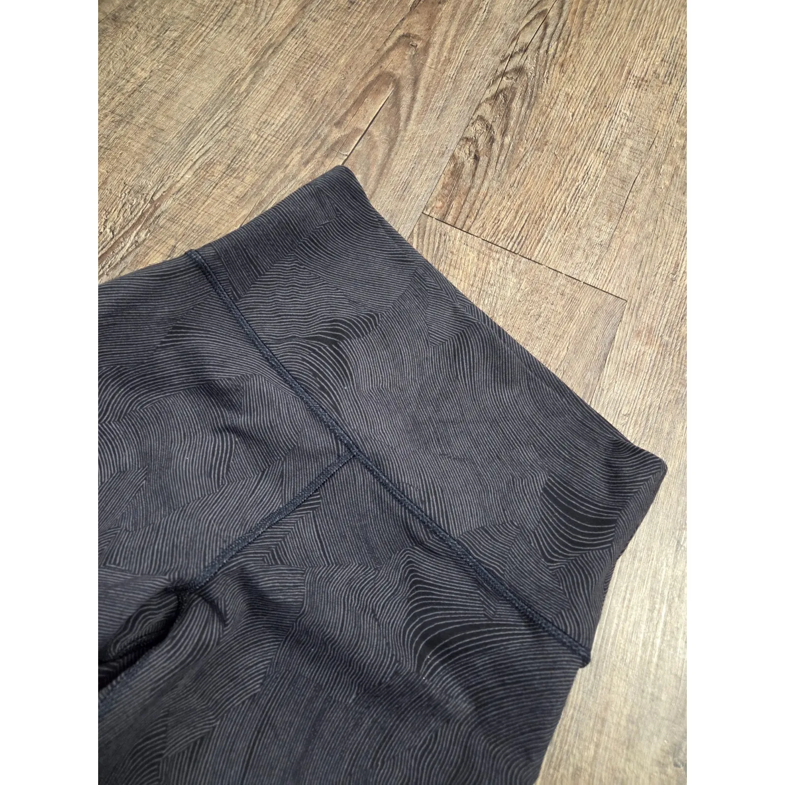 Lolë Eliana High Waist Ankle Black Gray Women's Leggings Pants Small - Image 3