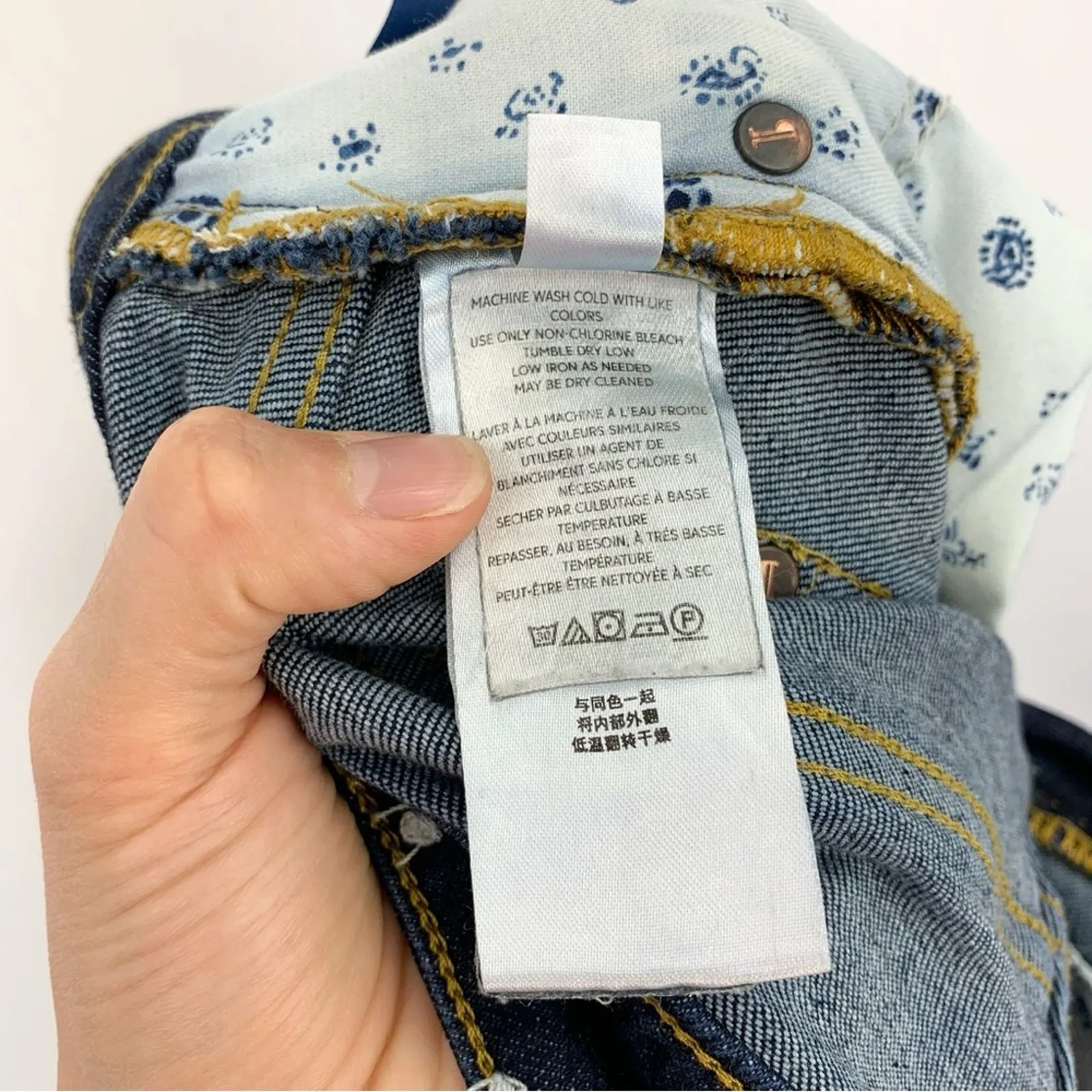 PILCRO The Split Straight Jeans Dark Wash 28 - Image 9