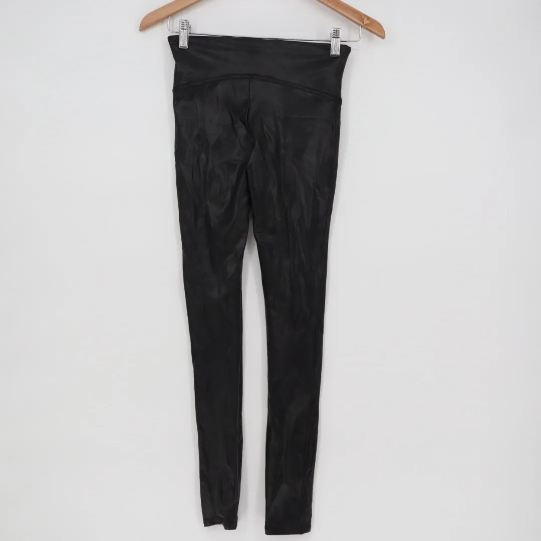 Spanx By Sara Blakely Leggings Womens XS Black Nylon Stretch High Waist Running - Image 5