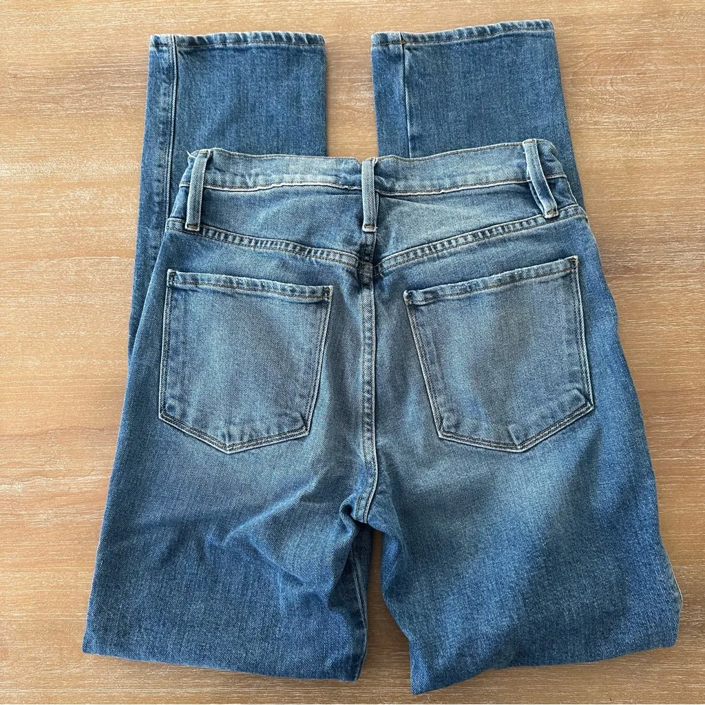 Frame Straight Denim Jeans - Image 2