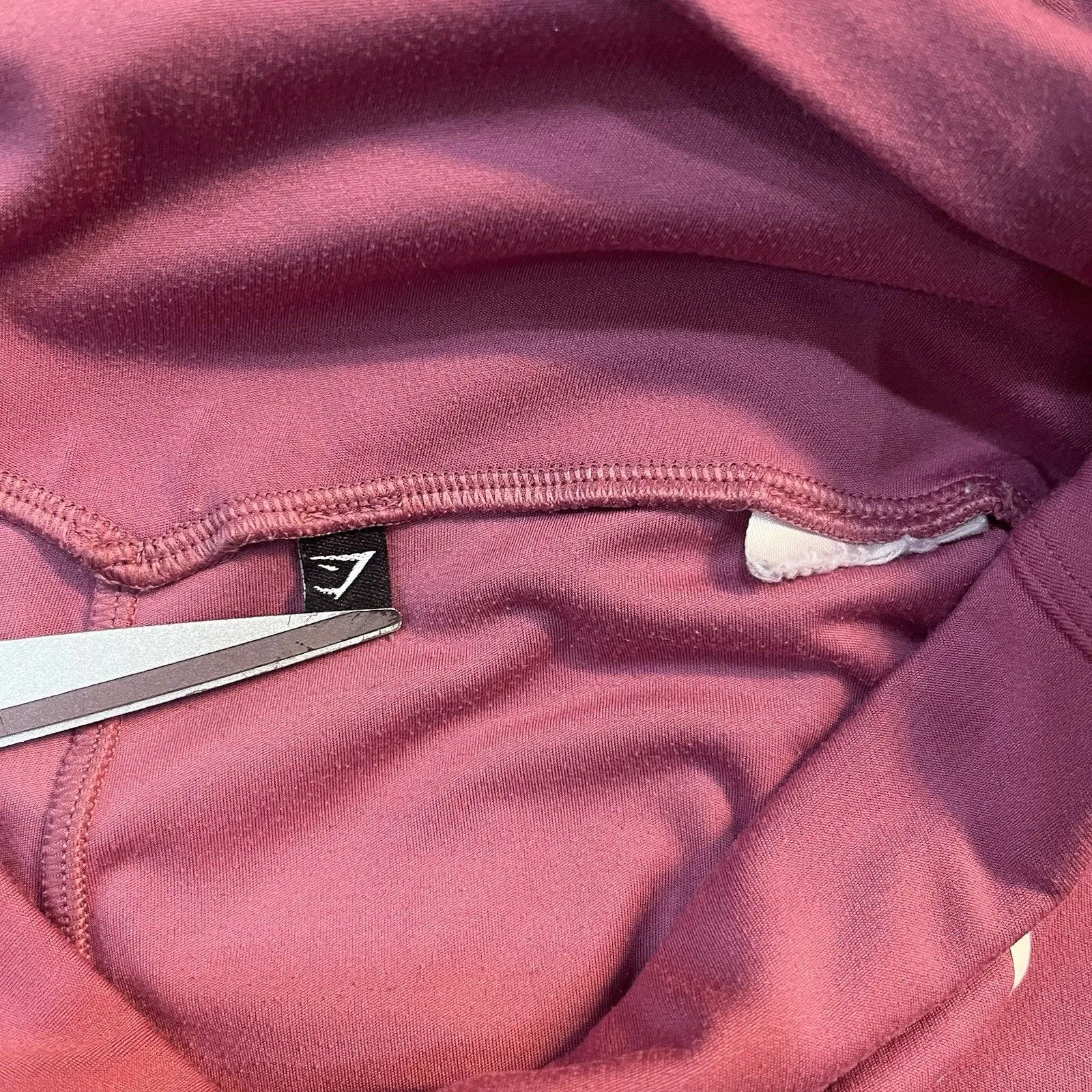 Pink Purple Cropped Gymshark Leggings Size Small Activewear Athletic - Image 5