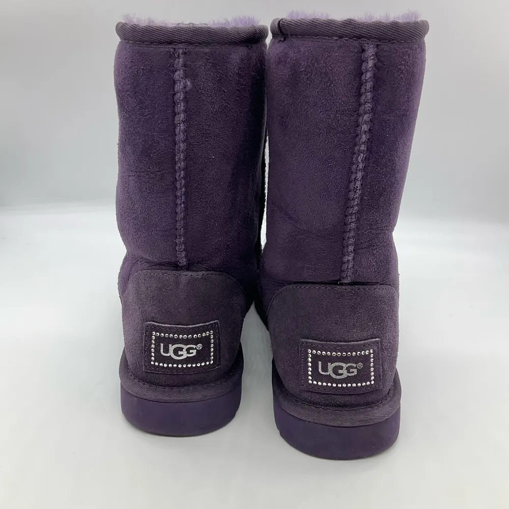 UGG PURPLE ULTRA SOFT CLASSIC SHORT BLING BOOTS - Image 9