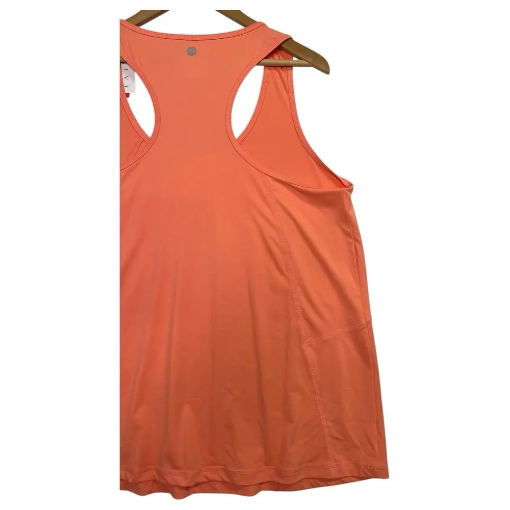 New Livi Lane Bryant Tank Top Womens 18 20 Orange Racerback Wicking Workout Yoga - Image 7
