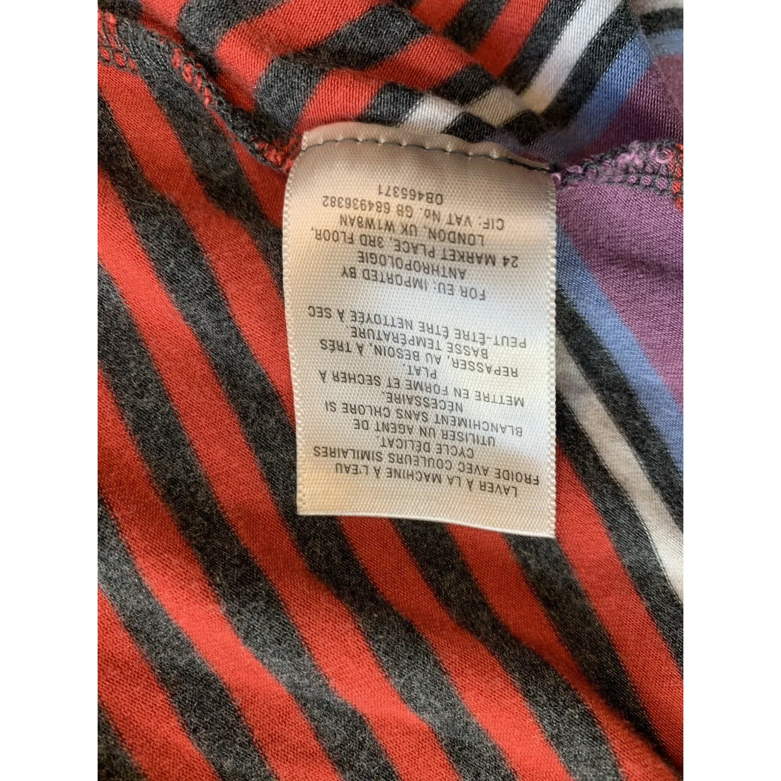 Maeve Anthropologie Dress Small Petite SP PS Swing Knit Striped‎ Turtleneck READ - Image 7